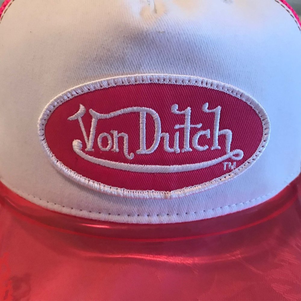 VON DUTCH MAGIC UV PINK VISOR HAT | Pink Fluorescent Visor Glows!! - Picture 7 of 12
